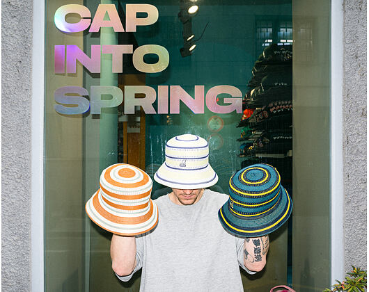 Bucket Hat Kangol - Tropic Resort Stripe Lahinch - Butter Chiffon Multi