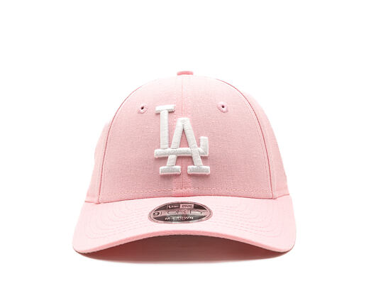 Kids Cap New Era - MLB Linen 9FORTY M-CROWN - LA Dodgers - Pink Rouge / White
