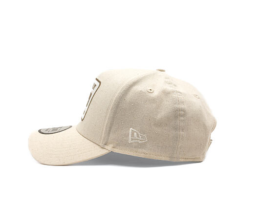 Cap New Era - Branded Buffalo Patch Linen 9FORTY A-Frame - Stone