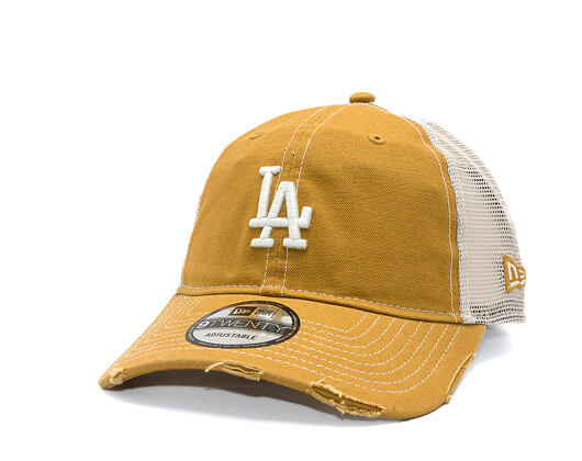 Cap New Era - MLB Cotton Canvas Trucker 9TWENTY - LA Dodgers - Dusted Ochre