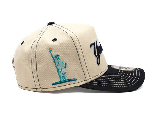 Cap New Era - MLB City Icon 9FORTY A-Frame - NY Yankees - Cream / Navy