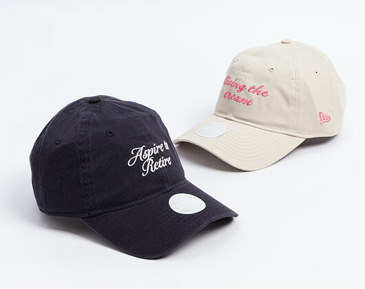 Womens Cap New Era - Branded Slogan 9TWENTY - Navy / Chrome White