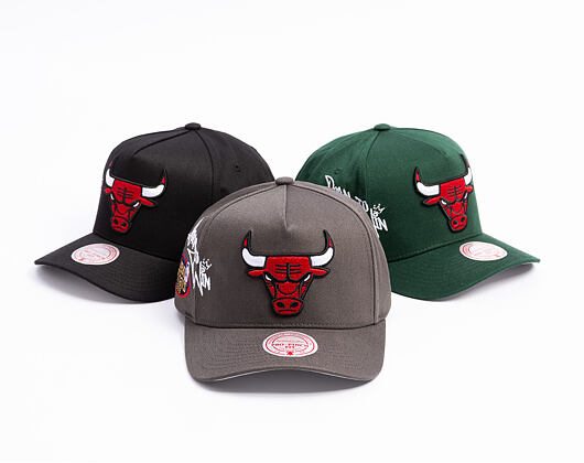 Cap Mitchell & Ness  - NBA Born To Win - Pro Pinch Snapback - Chicago Bulls - Grey