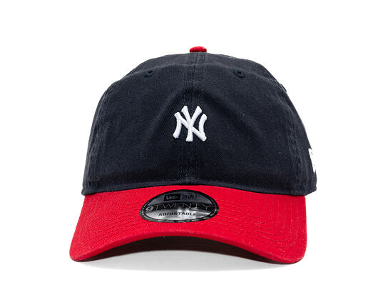 Cap New Era - MLB Mini Logo Washed Contrast 9TWENTY - NY Yankees - Navy / Scarlet