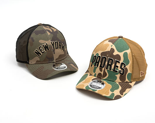 Cap New Era - MLB Wordmark Camo 9FORTY M-CROWN - NY Yankees - Woodland Camo
