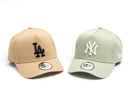 Cap New Era - MLB Essential 9FORTY A-Frame - LA Dodgers - Camel / Black