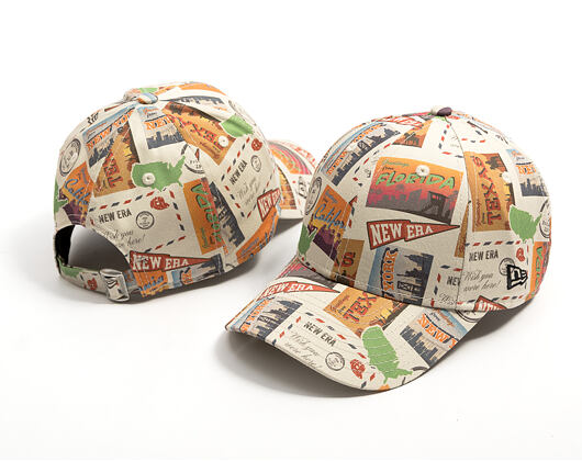 Kids Cap New Era - Branded Location Print 9FORTY - Stone