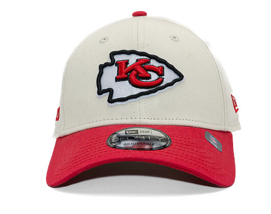 Cap New Era - NFL Wordmark 9FORTY - Kansas City Chiefs - Cream / Team Color