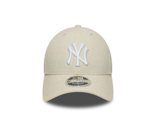 Cap New Era - MLB Linen 9FORTY M-CROWN - NY Yankees - Stone
