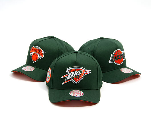 Cap Mitchell & Ness - NBA - Emerald Slam - Oklahoma City Thunder - Green/Orange