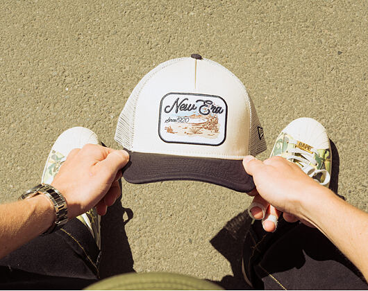 Cap New Era - Branded Wild West Patch 9FORTY M-CROWN A-Frame Trucker - Cream / Navy