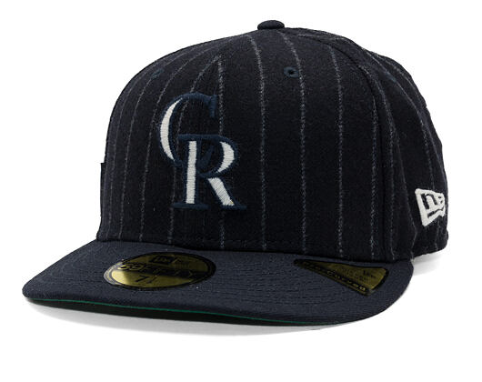 Cap New Era - MLB Moon Cooperstown 59FIFTY - Colorado Rockies - White And Navy Pinstripe