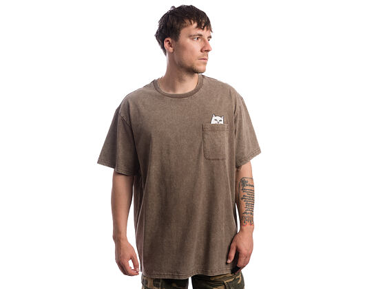 Tee Lord Nermal Pocket Tee (Brown Vintage Wash)