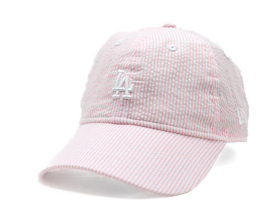 Kids Cap New Era - MLB Seersucker 9TWENTY - LA Dodgers - Pink Rouge