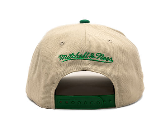 Cap Mitchell & Ness - Off Tilted - NBA - Boston Celtics - Off White