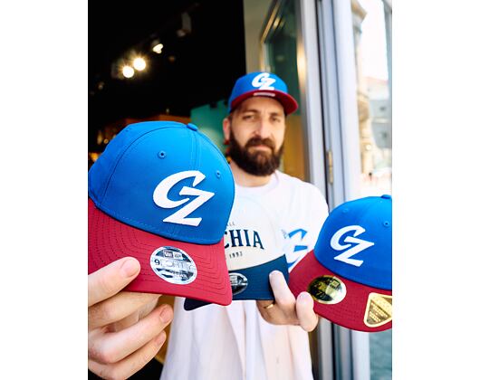 Kids Cap New Era - Team Core M-CROWN 9FORTY - Baseball Czechia - Navy / Red