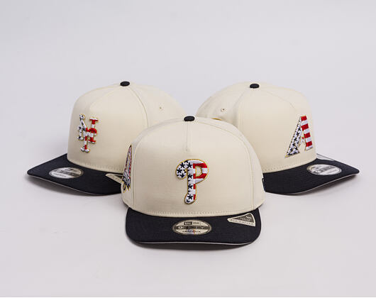 Cap New Era - MLB "American Flag" 9FIFTY - Philadelphia Phillies - Chrome White