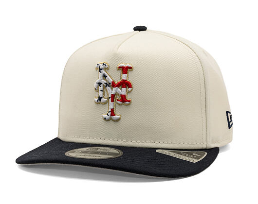 Cap New Era - MLB "American Flag" 9FIFTY - NY Mets - Chrome White