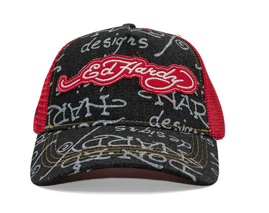 Cap Ed Hardy - Don Denim 5 Panel Trucker Cap