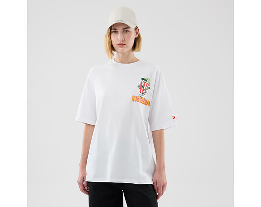 Tee New Era - Branded Food Character Oversized Tee - White