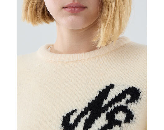 Sweater New Era - Branded Knit Sweater - Cream