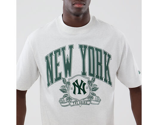 Tee New Era - MLB Arch Graphic Oversized Tee - NY Yankees - Heather Grey