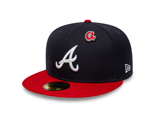 Cap New Era - MLB IMAGE DROP Cooperstown Icon 59FIFTY - Atlanta Braves - Navy / Scarlet