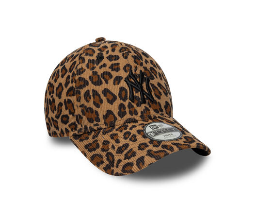 Kids Cap New Era - MLB Leopard Cord 9FORTY - NY Yankees - Stone / Black