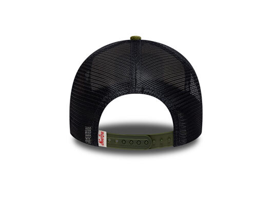 Cap New Era - Branded Patch Cord 9FORTY A-Frame Trucker - Cream / New Olive
