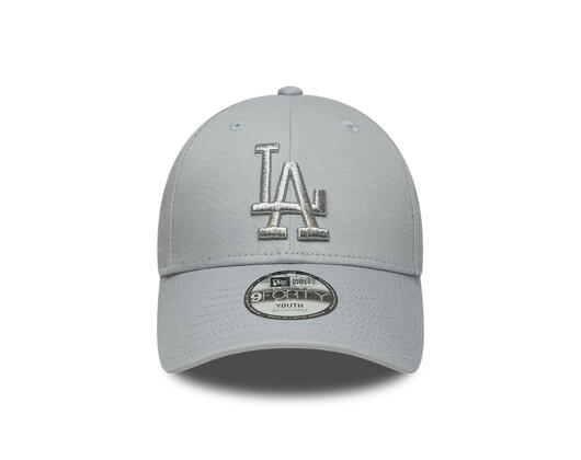 Kids Cap New Era - MLB Metallic 9FORTY - LA Dodgers - Grey / Silver