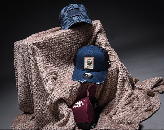 Cap New Era - F1 Pattern Denim 9FORTY A-Frame Trucker - RED BULL F1 - Navy Blue
