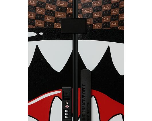 Bag Sprayground - Sharks In Paris Wtf Bubble Brown Check Full-Size Luggage