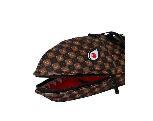 Bag Sprayground - Sharks In Paris Wtf Bubble Brown Check Shark Duffle
