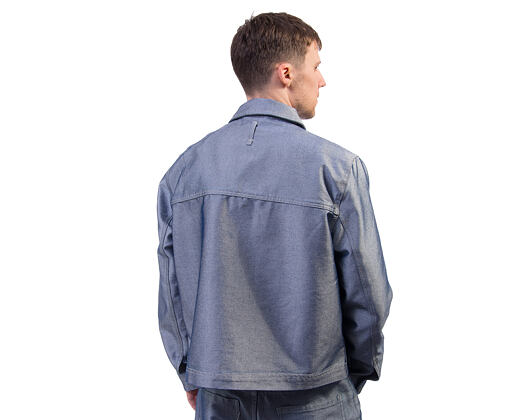 Kani Jeans Cropped Silver Denim Jacket