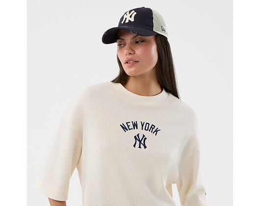 Tee New Era - MLB Waffle Box Tee - NY Yankees - Off White