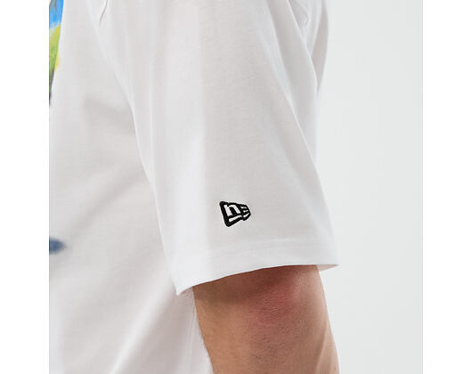 Tee New Era - Branded Beach Graphic Oversized Tee - White