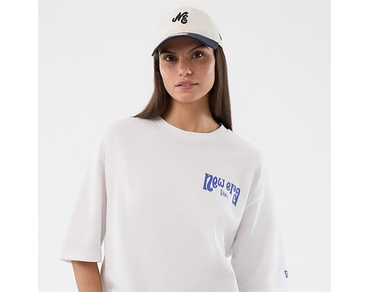 Tee New Era - Branded PIzza Time Graphic Oversized Tee - White