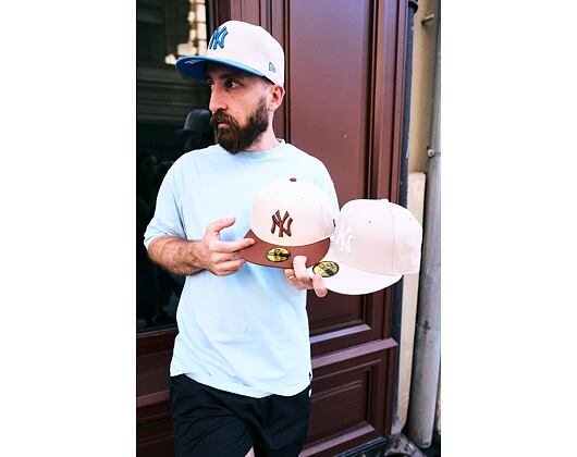 Cap New Era - MLB League Essential 59FIFTY - NY Yankees - Cream / Deep Auburn