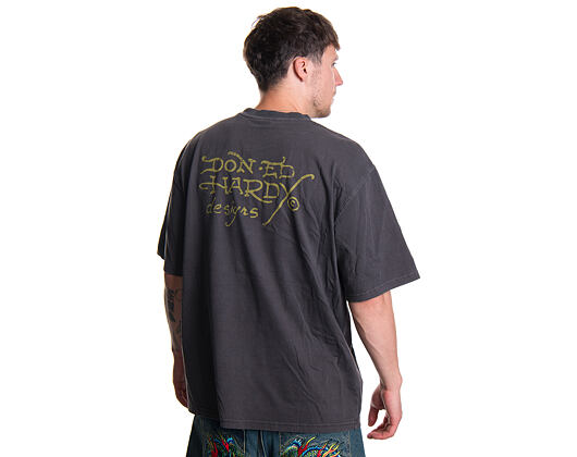 Tee Ed Hardy - Battle Of The Dragons Relaxed Tshirt - Charcoal