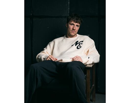 Sweater New Era - Branded Knit Sweater - Cream