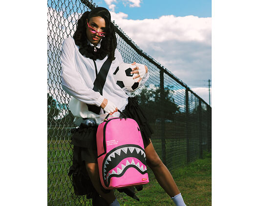Backpack Sprayground - Shark Central Pink Embroidered Shark Backpack