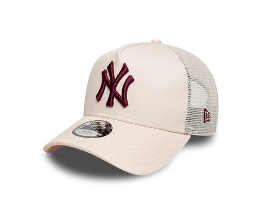 Kids Cap New Era - MLB League Essential 9FORTY A-Frame Trucker - NY Yankees - Blush Pink