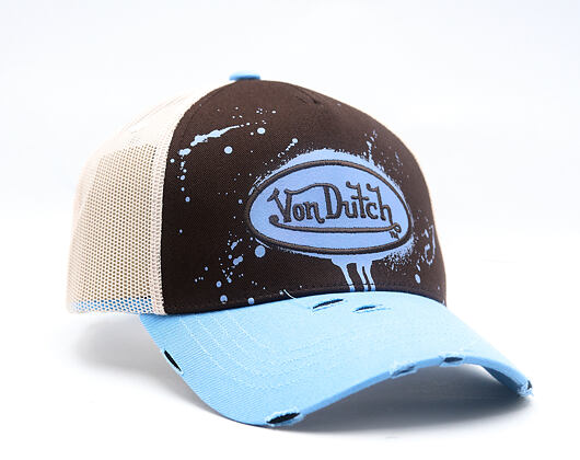 Cap Von Dutch - Baseball - Print & Embroidery - Black / Light Blue