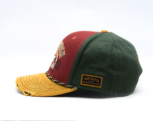 Cap Von Dutch - Semi Curve - Embroidery Premium - Red / Green