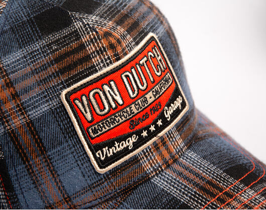 Cap Von Dutch - Baseball - Checkered Patch - Navy
