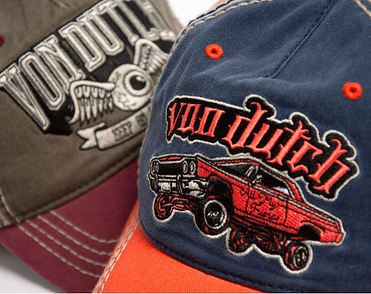 Cap Von Dutch - Baseball - Embroidery - Orange / Navy