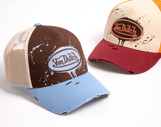 Cap Von Dutch - Baseball - Print & Embroidery - Black / Light Blue
