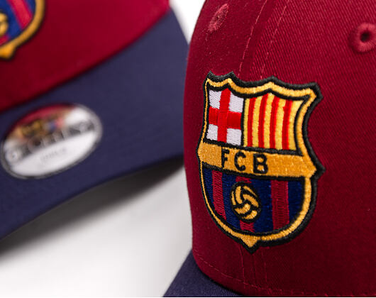Kids Cap New Era - Contrast Stitch 9FORTY - Barcelona FC - Cardinal / Navy