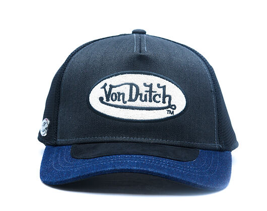 Cap Von Dutch - Denim Visor Patch Premium Trucker - Black / Navy