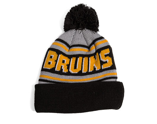 Beanie New Era - NHL Evergreen Wordmark Pom Medium Knit - Boston Bruins - Team Color